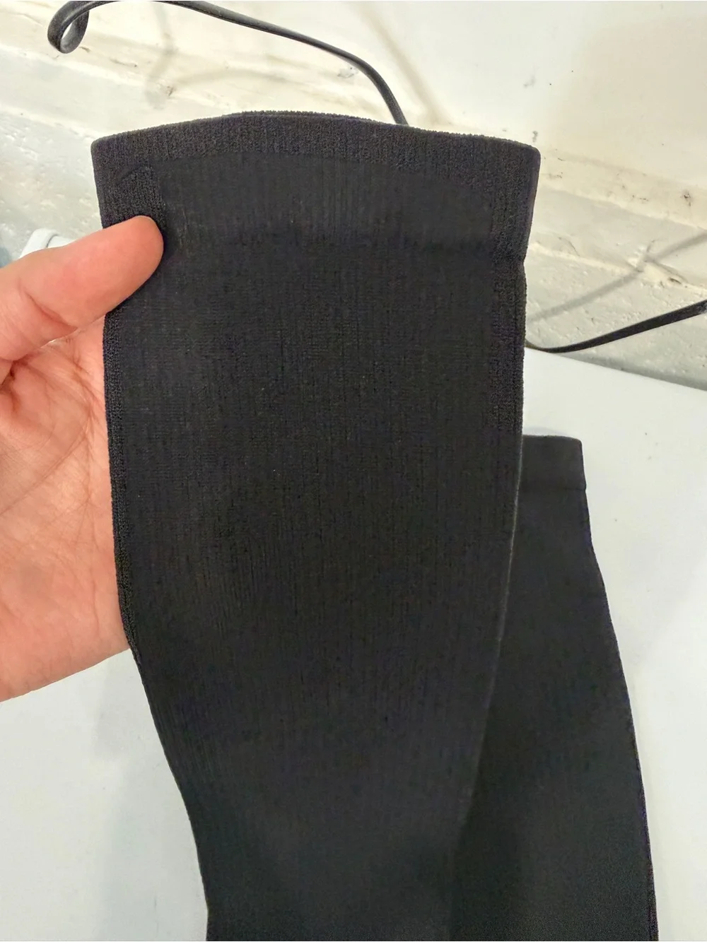 DFND Hybrid AX/RX Black Compression Athletic Socks with Gray Heel & Toe- 2 pairs